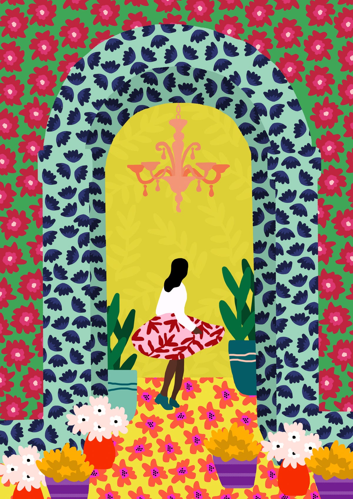 framedcanvas-print-floral-portal-girl