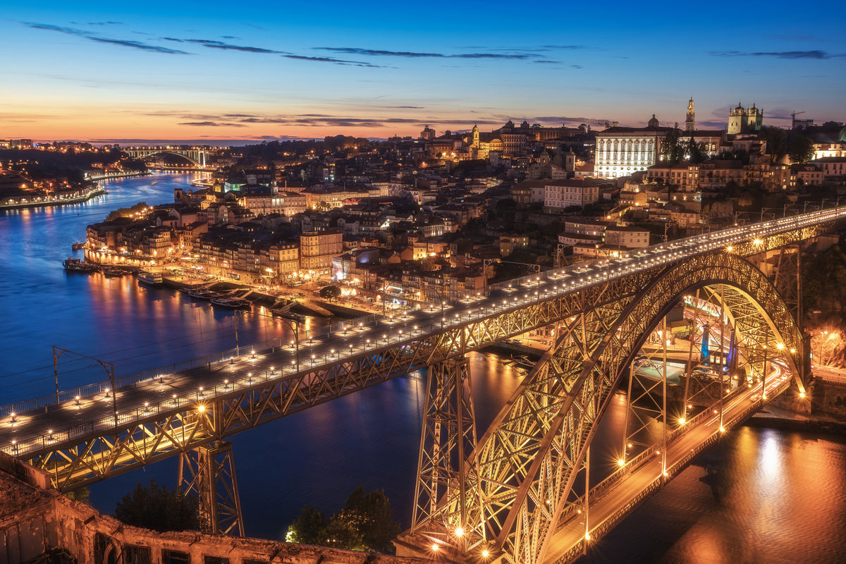 3-piece-acrylic-print-portugal-porto-blue-hour