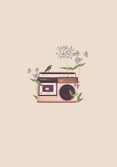 poster-print-floral-vintage-radio