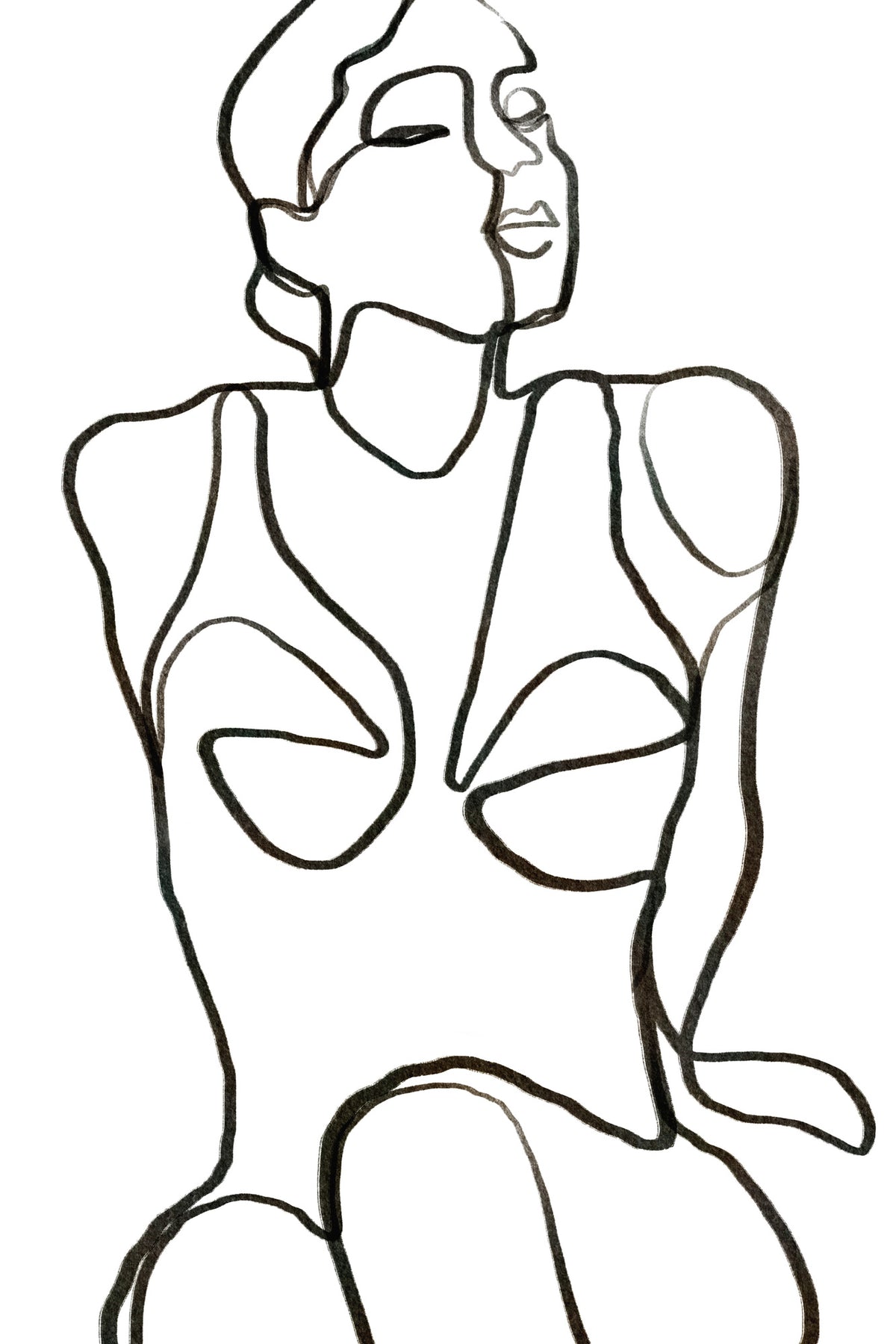 framedposter-print-woman-body-line-art