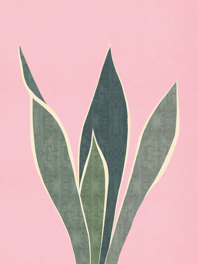 poster-print-stylized-green-leaves