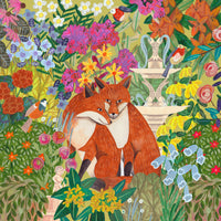 aluminium-print-foxes-in-the-garden