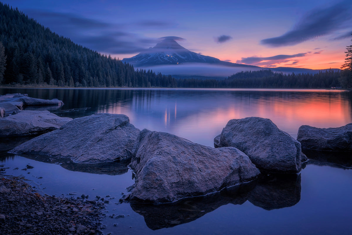 framedposter-print-twilight-at-trillium-lake-x