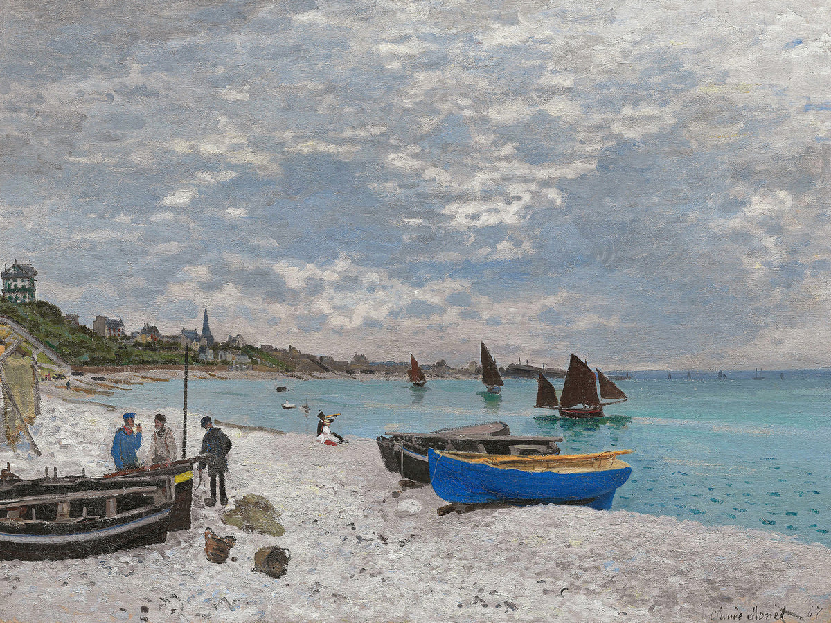 canvas-print-the-beach-at-sainte-adresse-1867