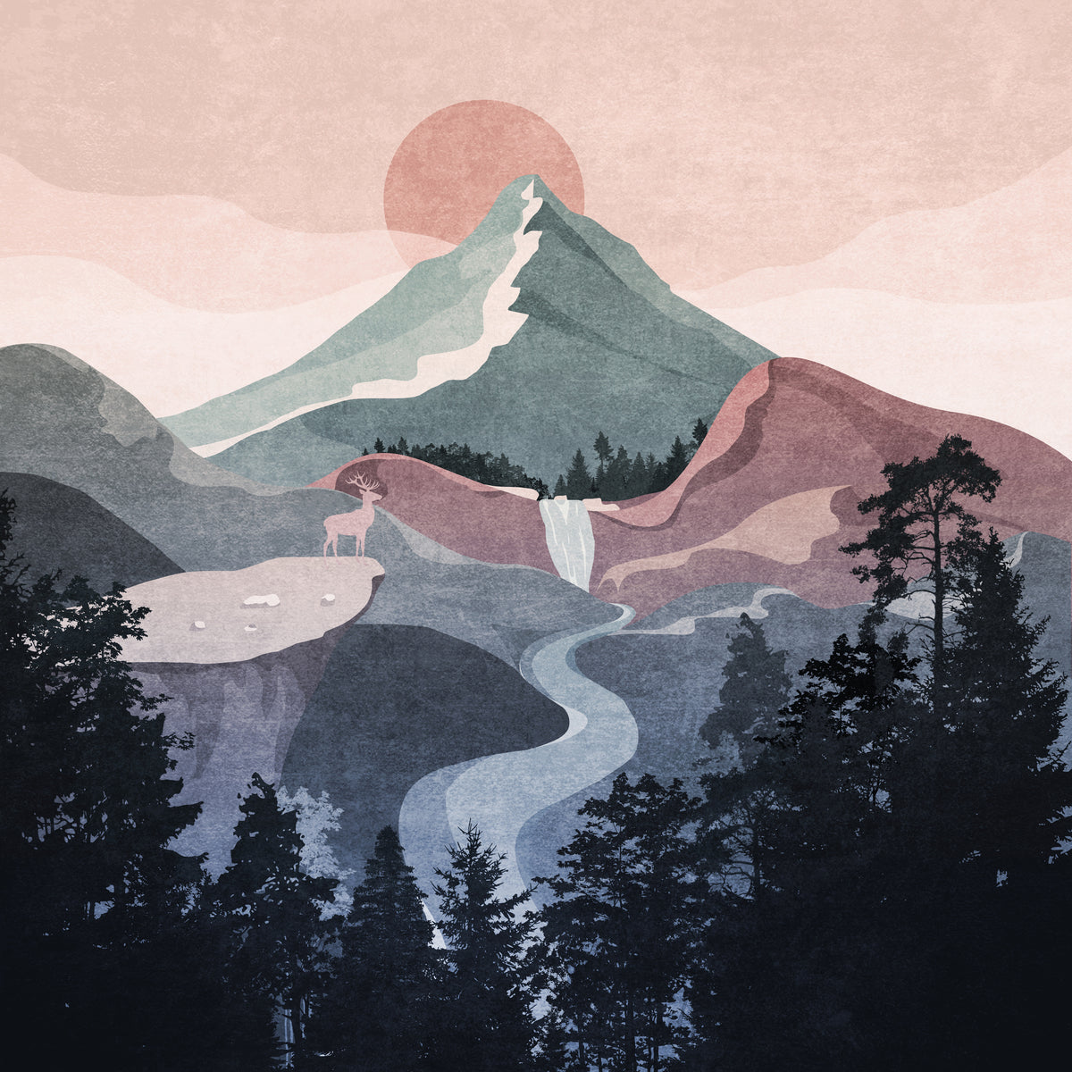 aluminium-print-serene-mountain-view