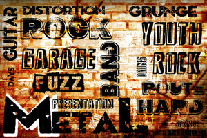 acrylic-print-rock-in-grunge-style