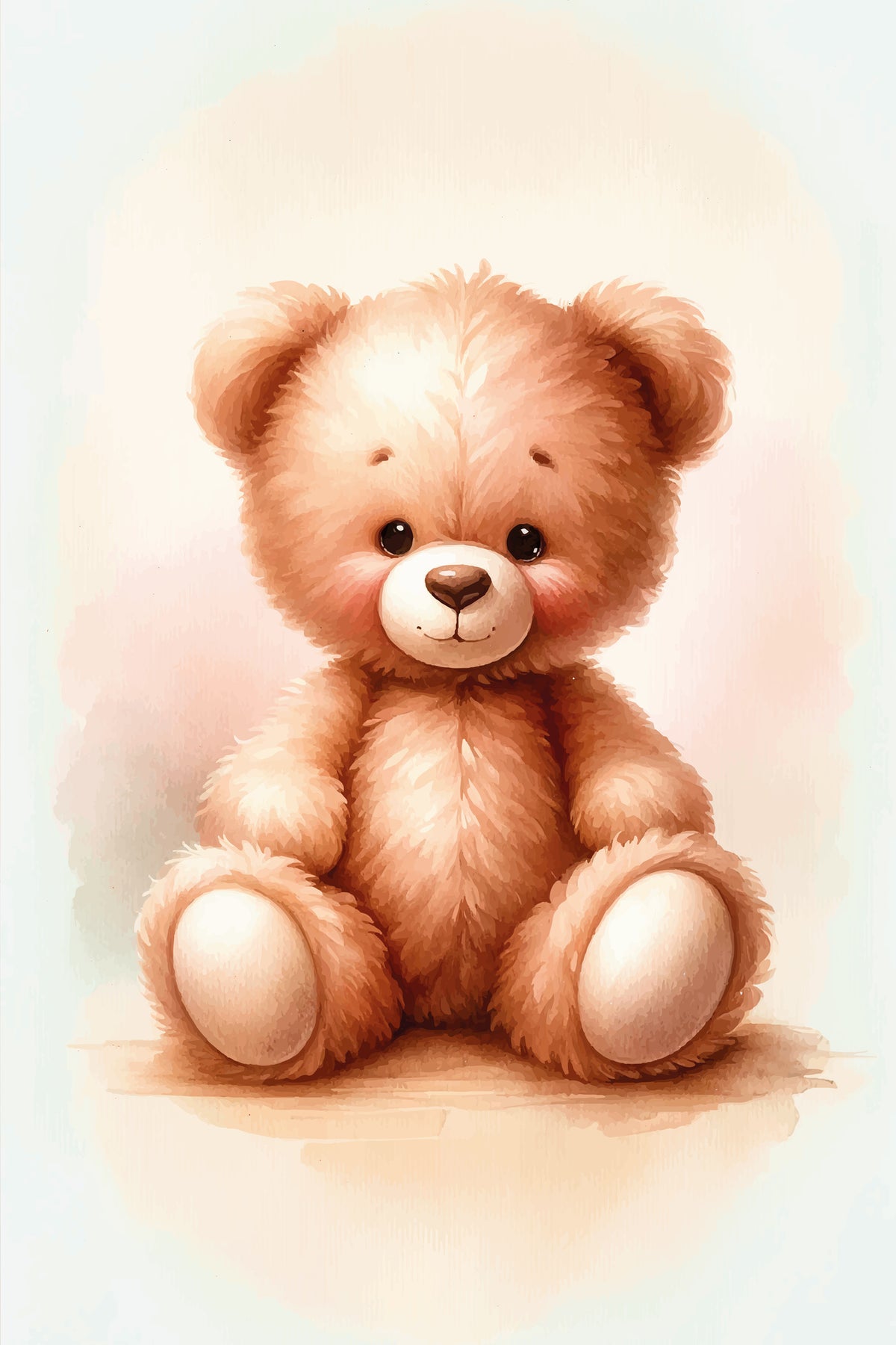 aluminium-print-teddy-bear