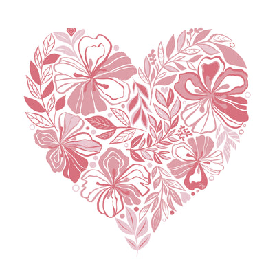 poster-print-floral-heart-shape