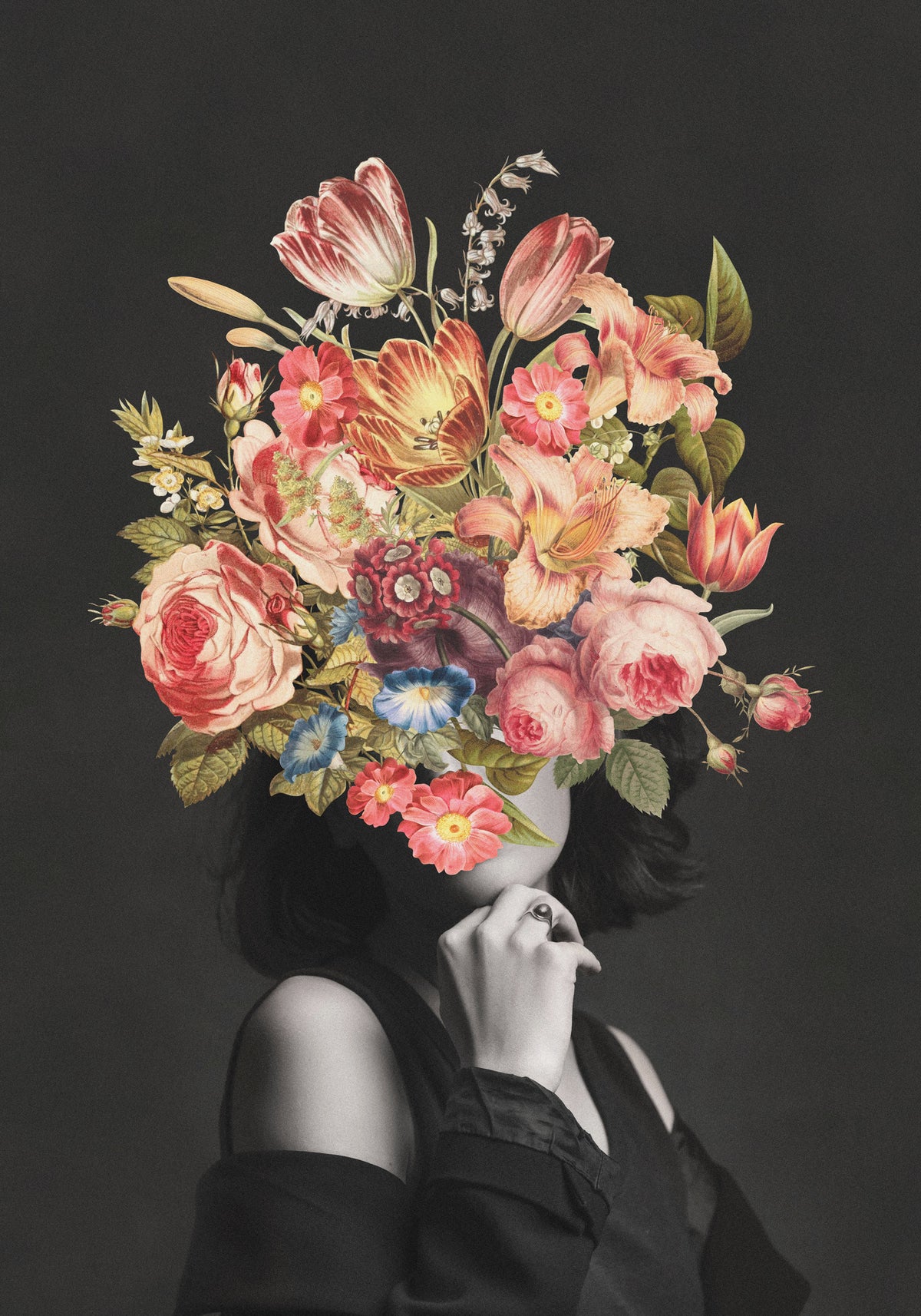 framedposter-print-vintage-floral-bouquet
