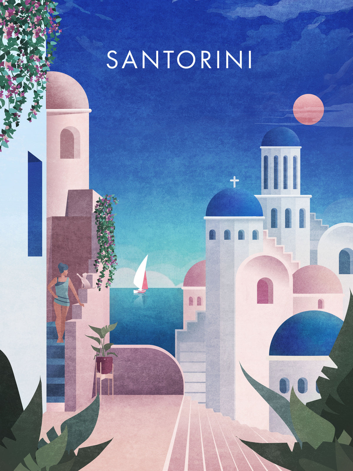aluminium-print-dreamy-santorini