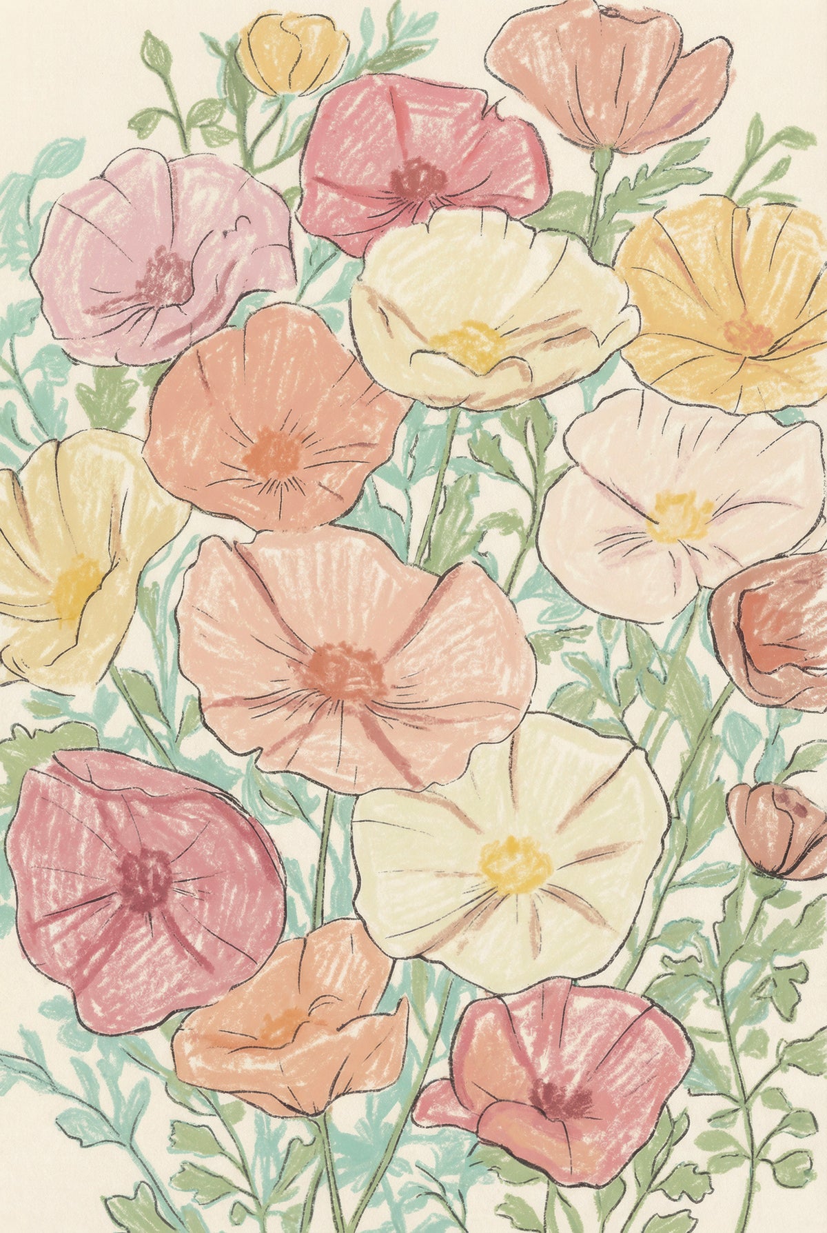 framedposter-print-pastel-poppies