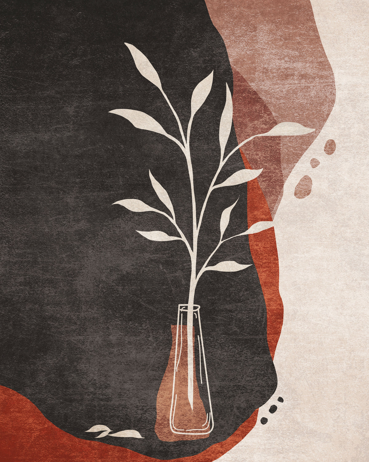 framedposter-print-vase-and-leaves