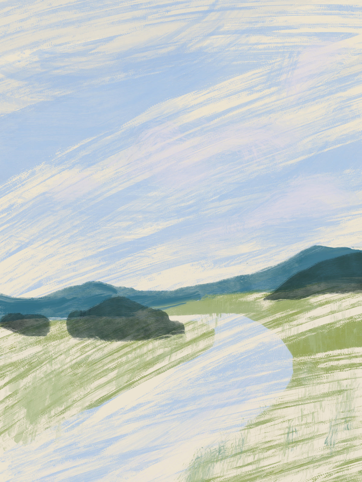 canvas-print-abstract-landscape-sketch