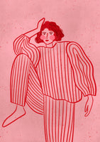 framedcanvas-print-the-woman-with-the-striped-pyjama