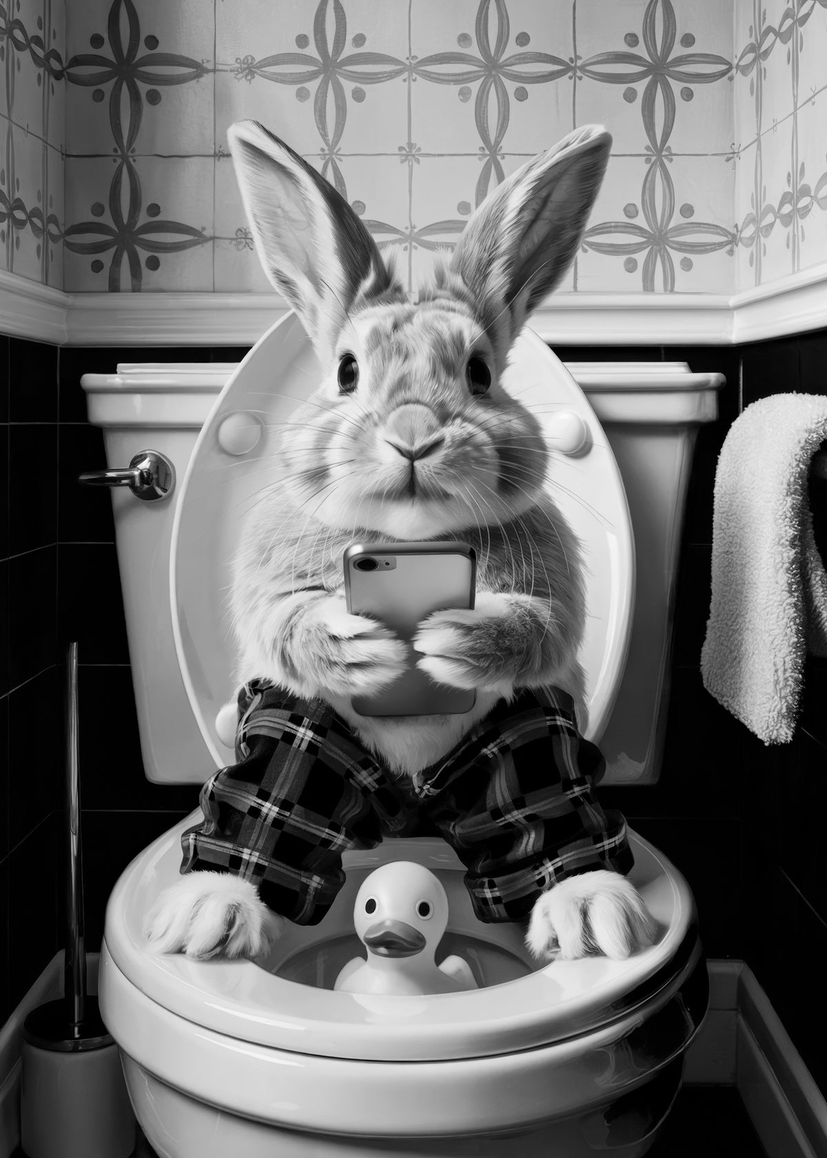 framedposter-print-bathroom-rabbit