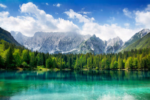 modern-3-piece-canvas-print-turkisfarbener-see-mit-wald-und-bergen