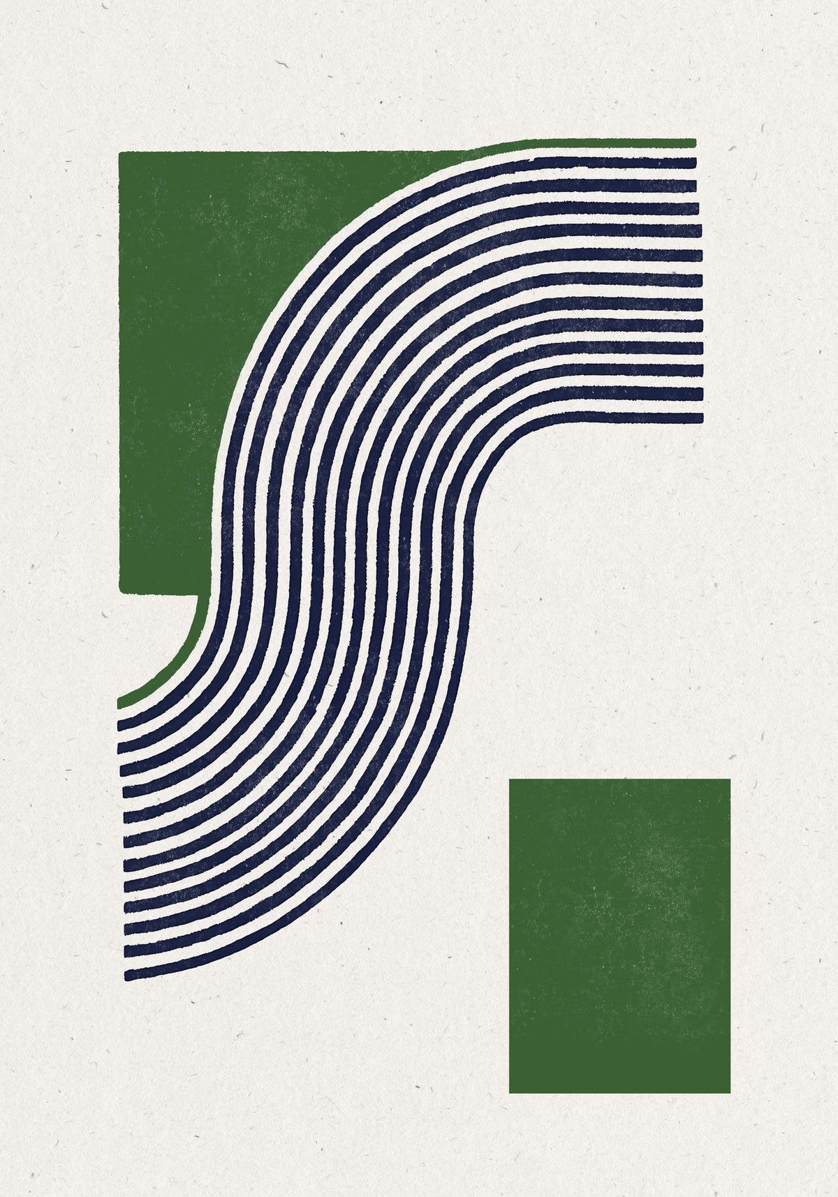 framedcanvas-print-moden-green-line-objects-no11