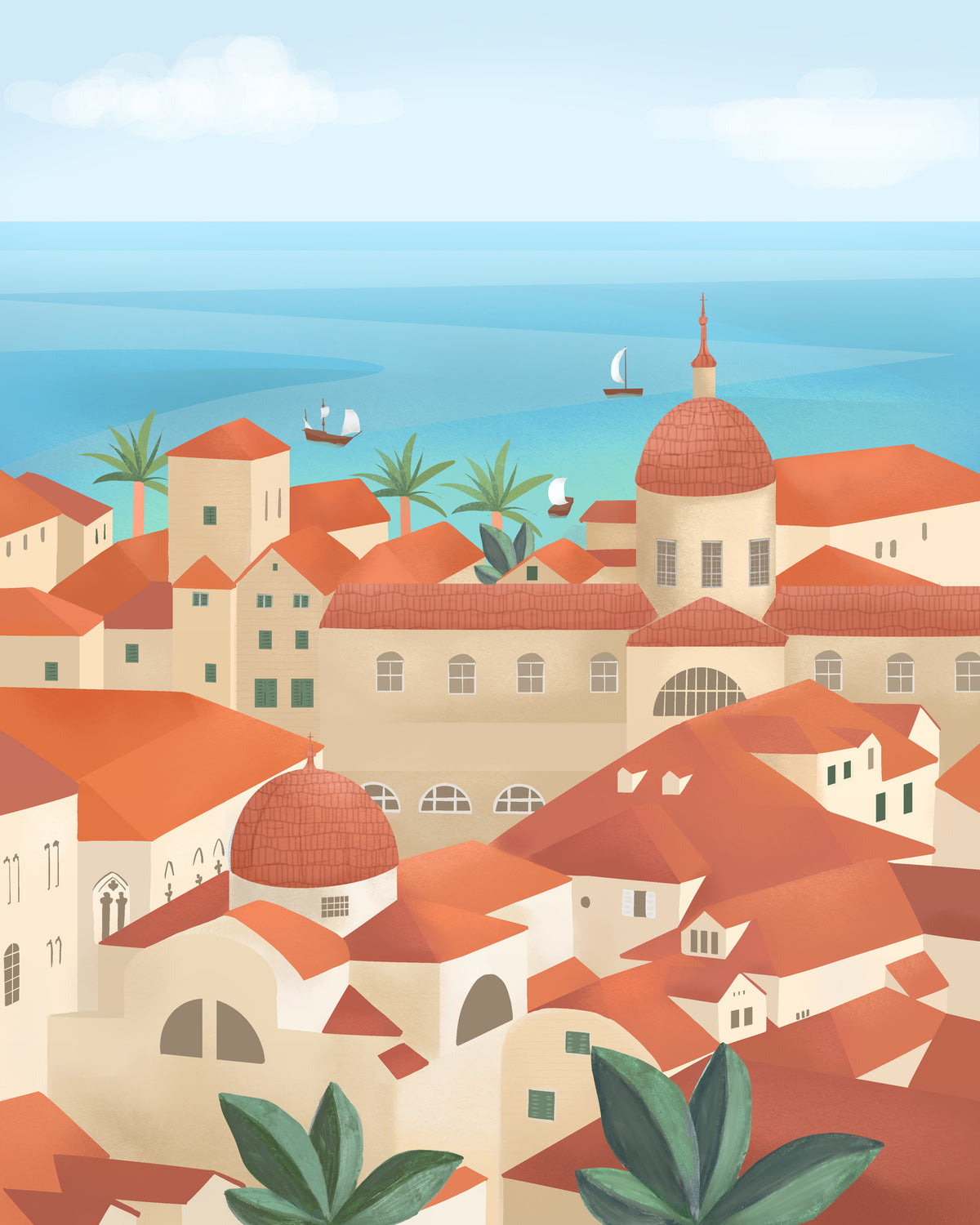 aluminium-print-dubrovnik-old-town