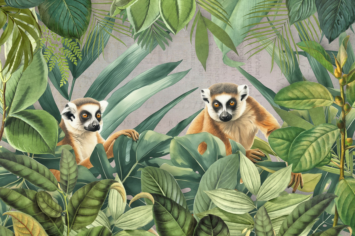 aluminium-print-lemur-jungle