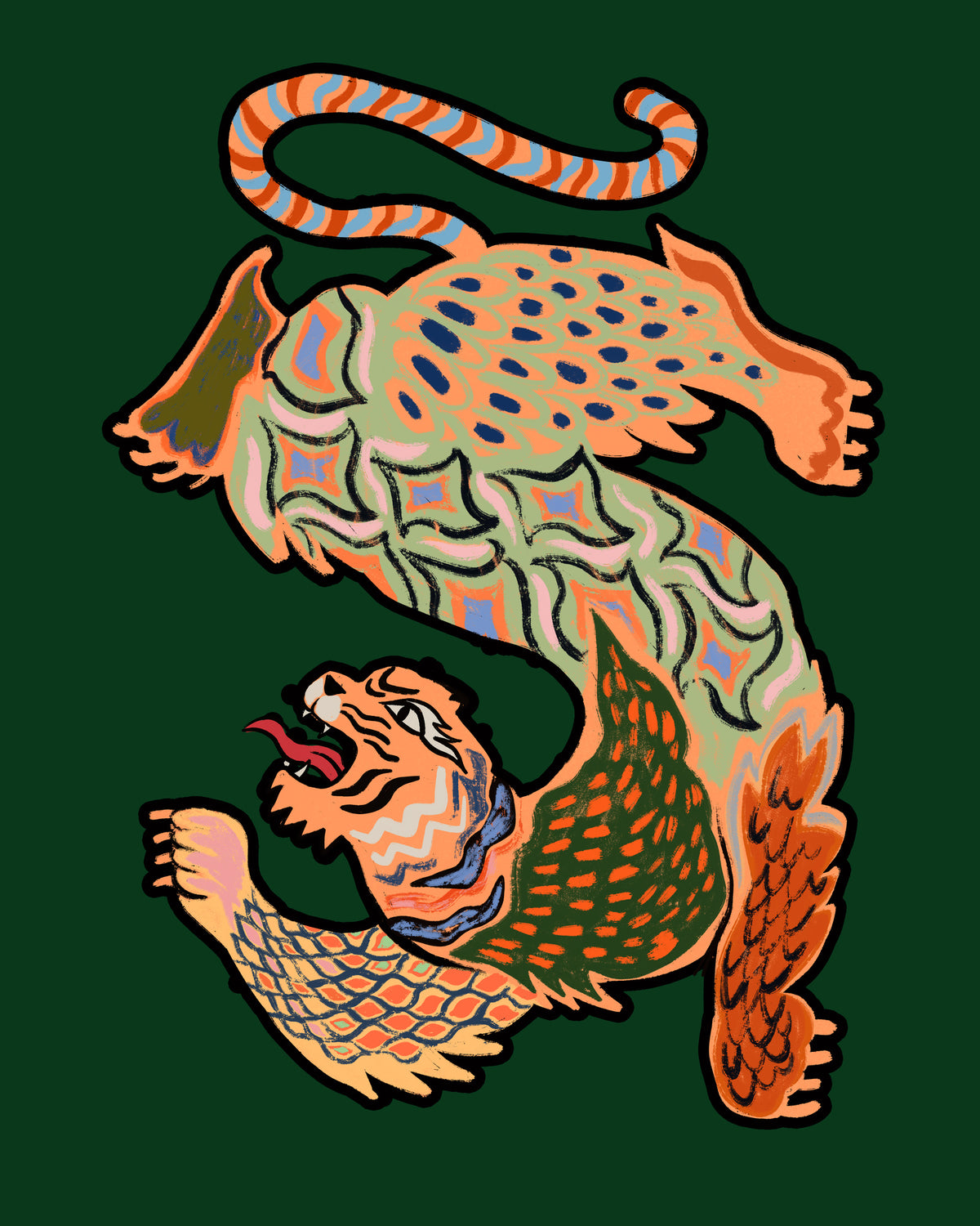aluminium-print-asiantiger-green