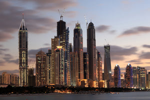 canvas-print-skyline-dubai-at-sunset