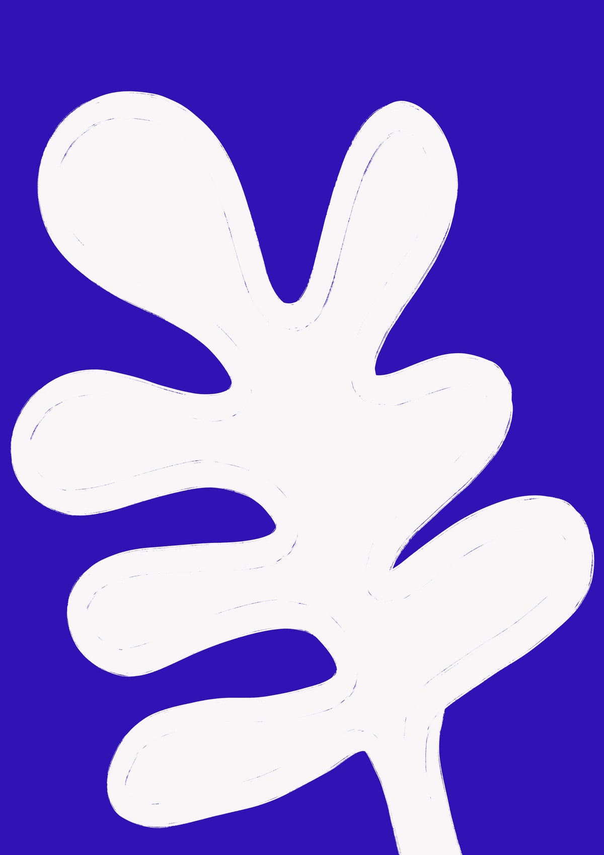 framedposter-print-leaf-on-blue-canvas