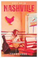 acrylic-print-nashville-tennessee-redhead-music-poster