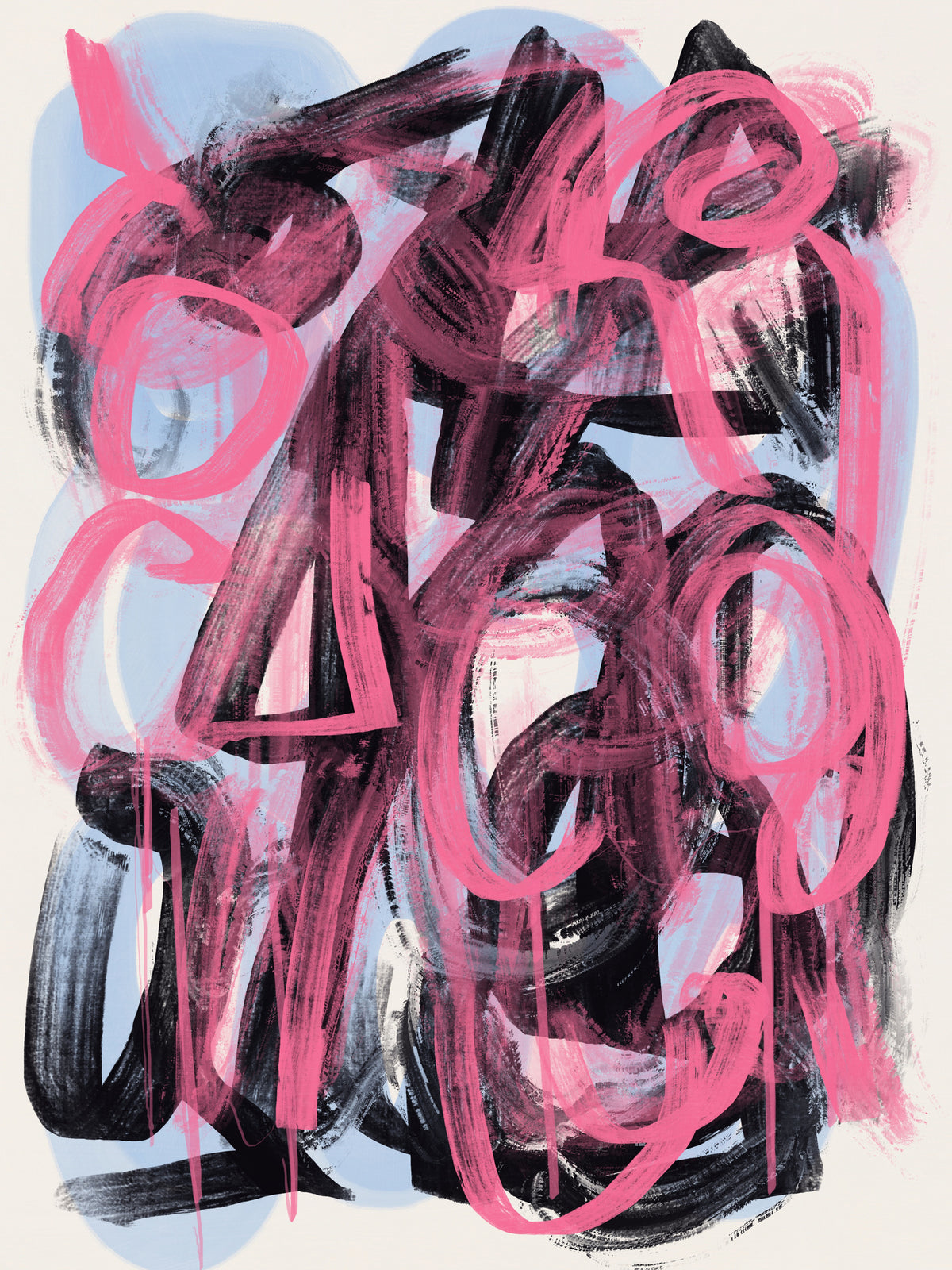 framedposter-print-dry-brush-abstract