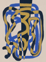 acrylic-print-abstract-line-deco-blue-and-yellow