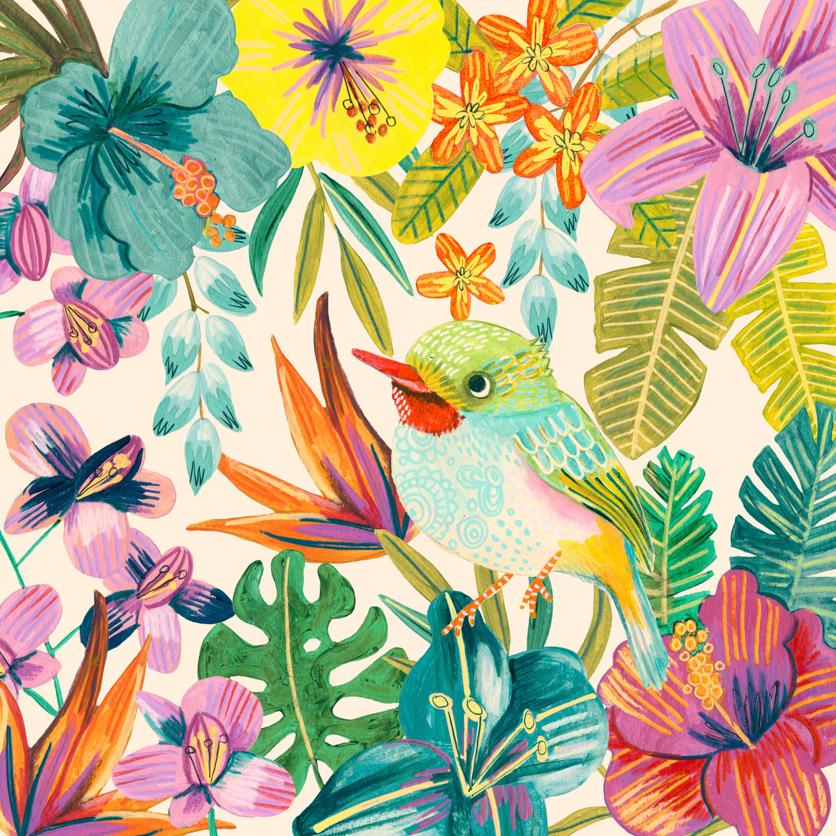 canvas-print-tropical-bird