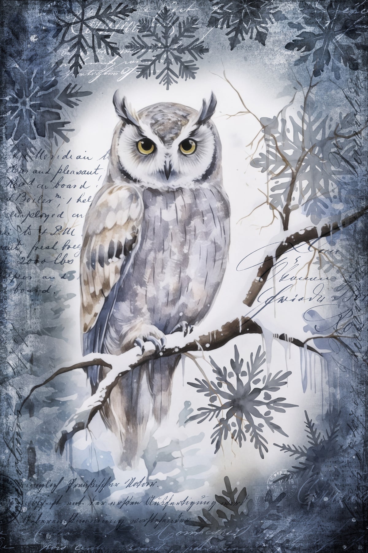 framedposter-print-winter-owl-ii