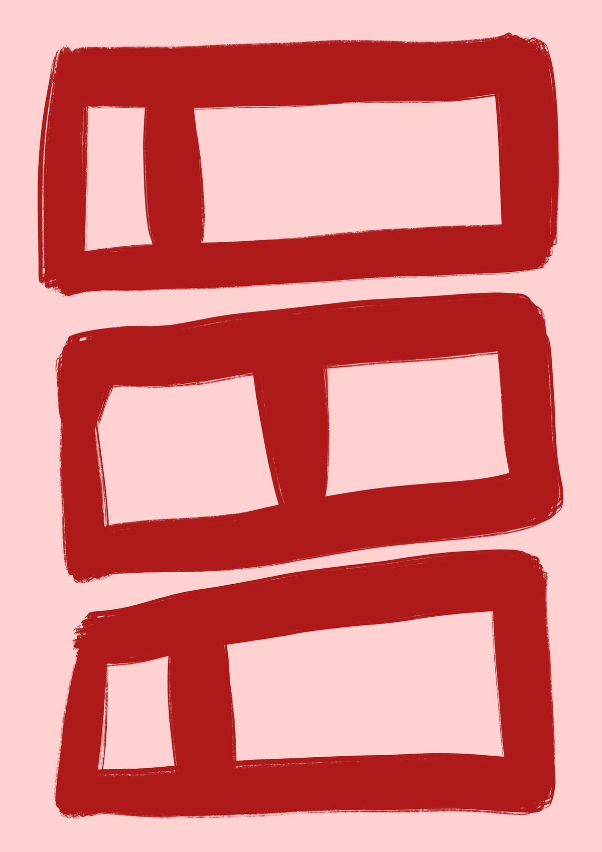 framedcanvas-print-red-symmetry-blocks