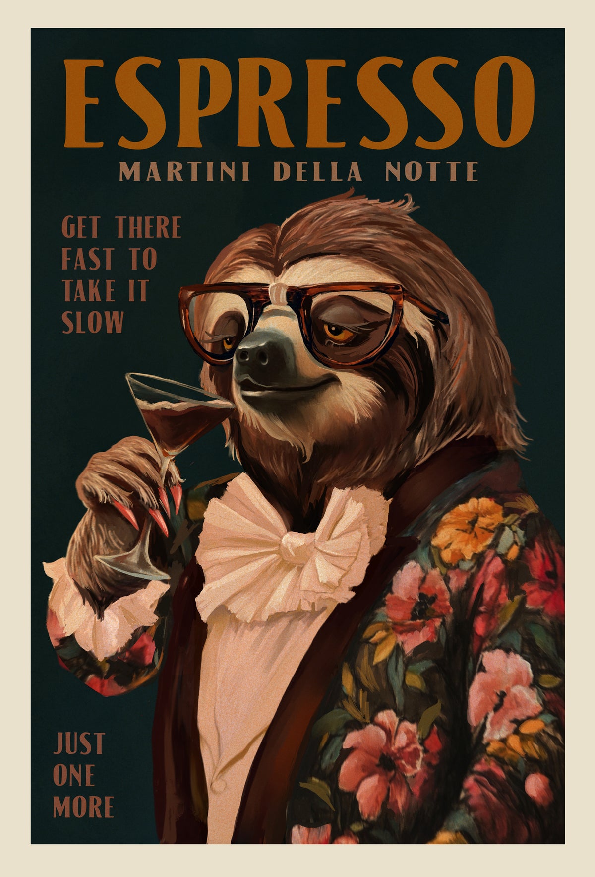 framedcanvas-print-art-deco-espresso-martini-drinking-sloth