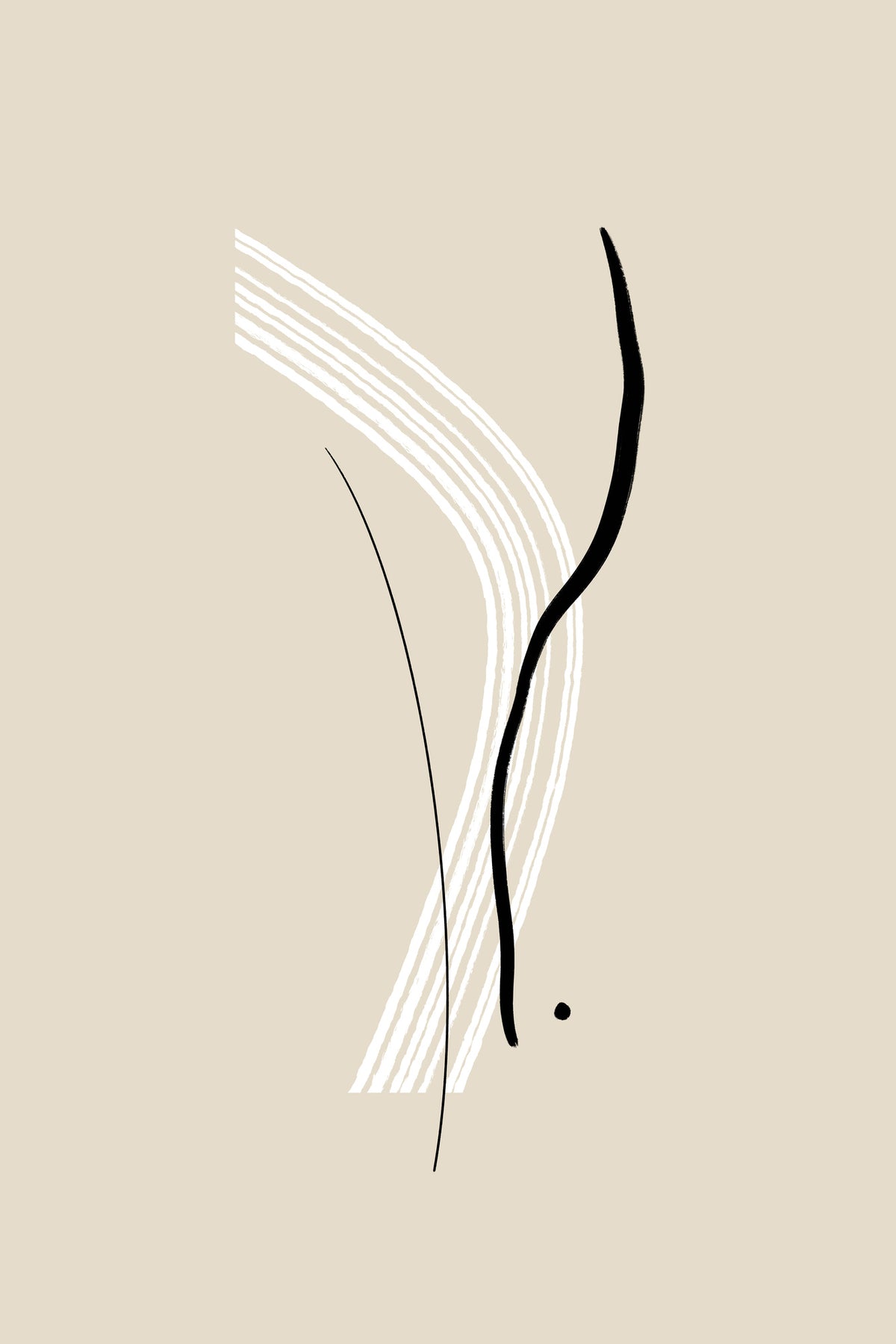 aluminium-print-elegant-black-and-white-lines