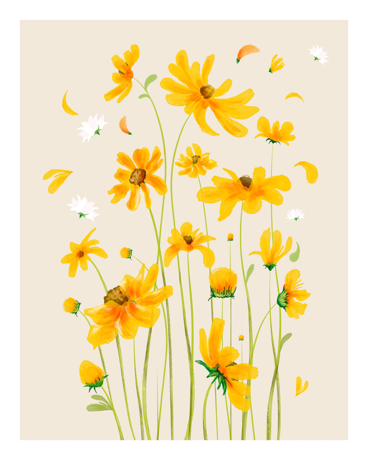 framedposter-print-golden-blossoms