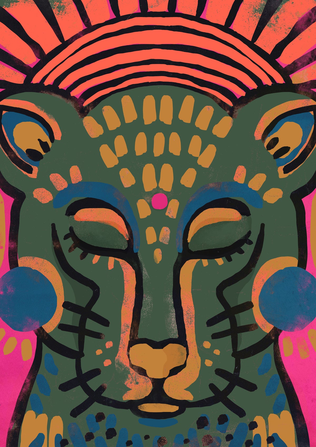 canvas-print-vibrant-feline-dream