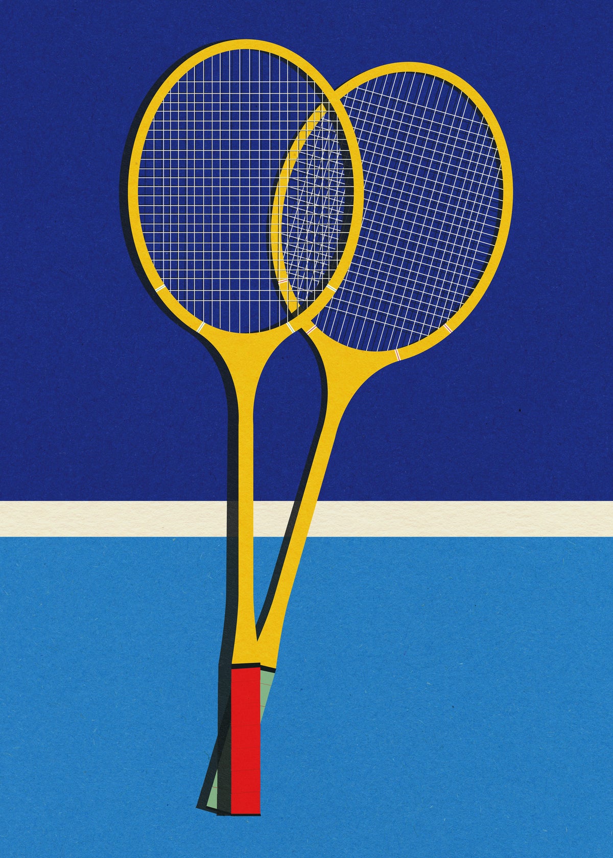 framedcanvas-print-wooden-badminton-rackets