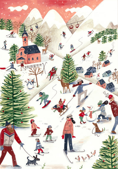 poster-print-mountain-landscape-with-houses-in-the-snow-christmas