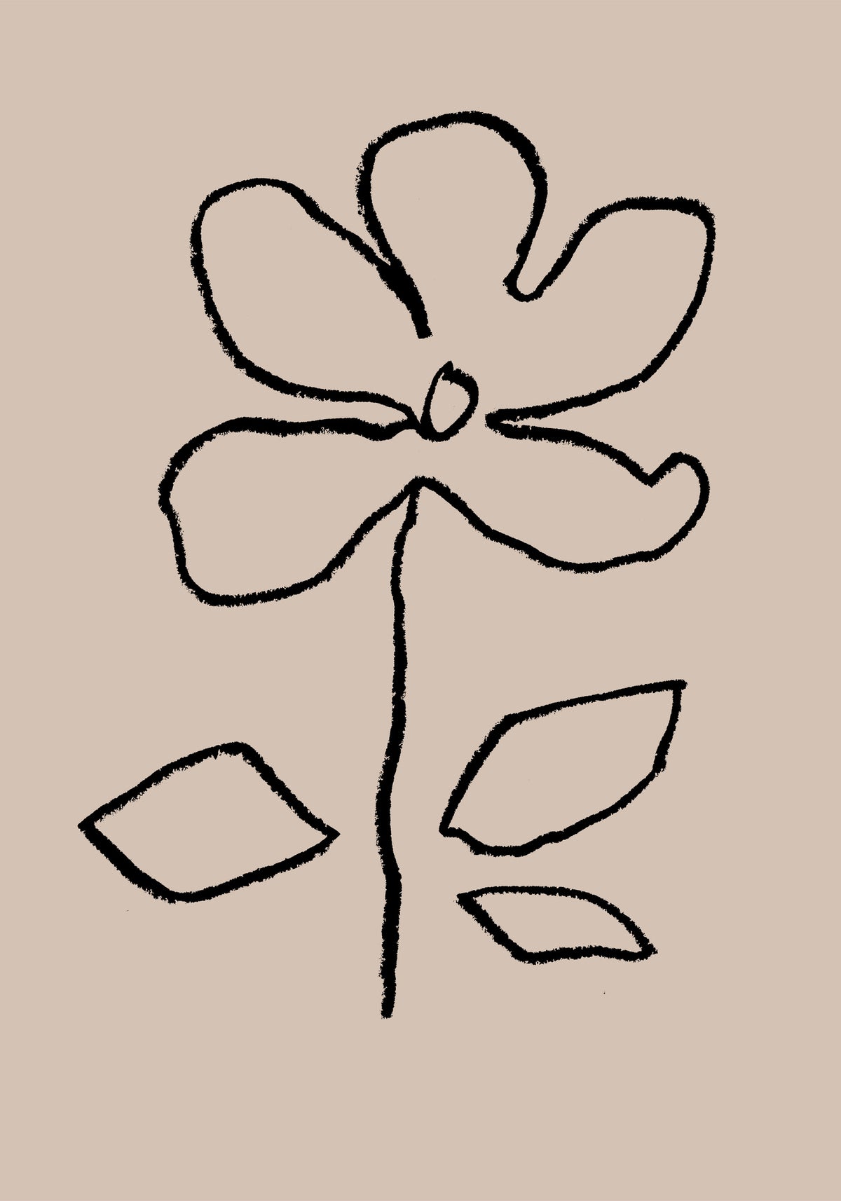 canvas-print-oil-pastel-flower-black