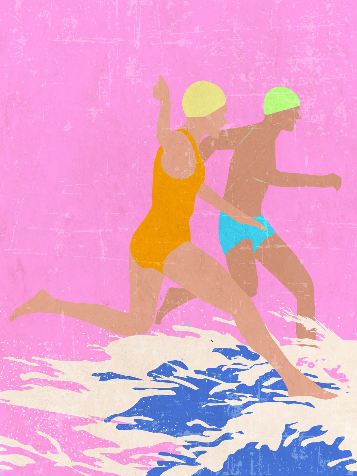 aluminium-print-running-swimmers-pink