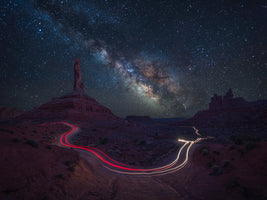 4-piece-acrylic-print-starry-night-in-the-red-valley
