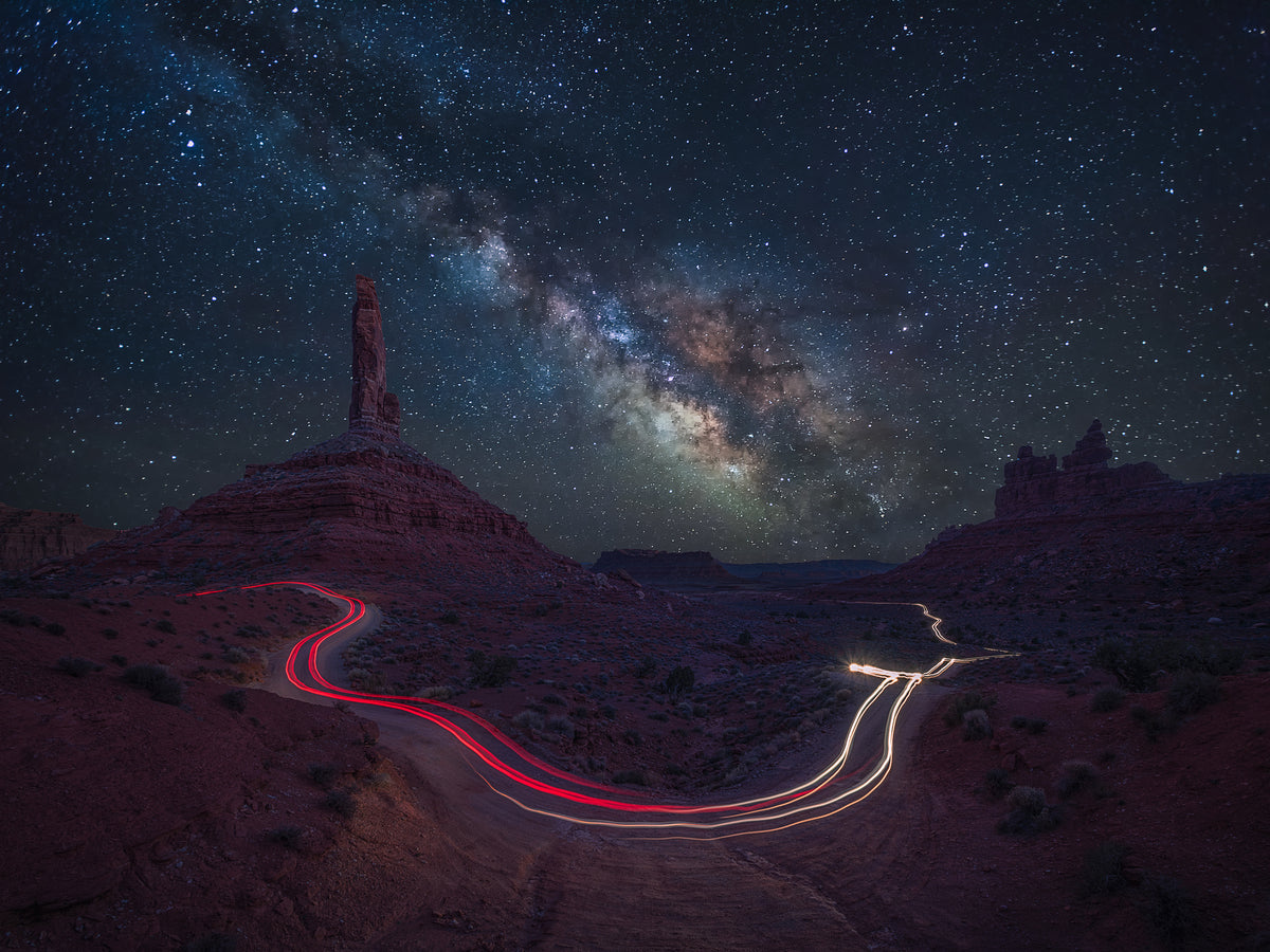 4-piece-acrylic-print-starry-night-in-the-red-valley