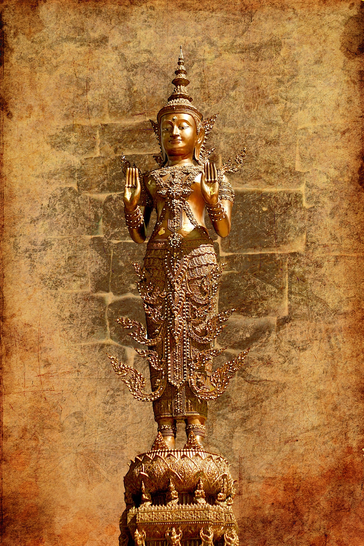 acrylic-print-golden-buddha-statue