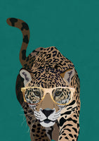 framedposter-print-curious-green-leopard