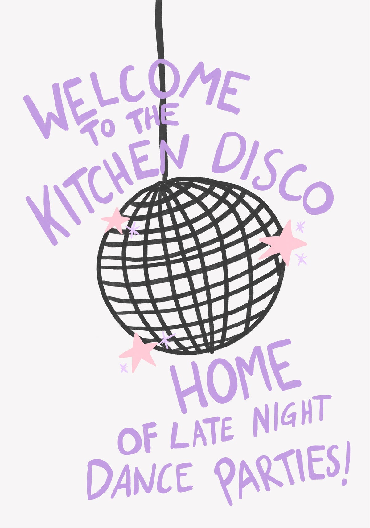 acrylic-print-kitchen-disco-vibes