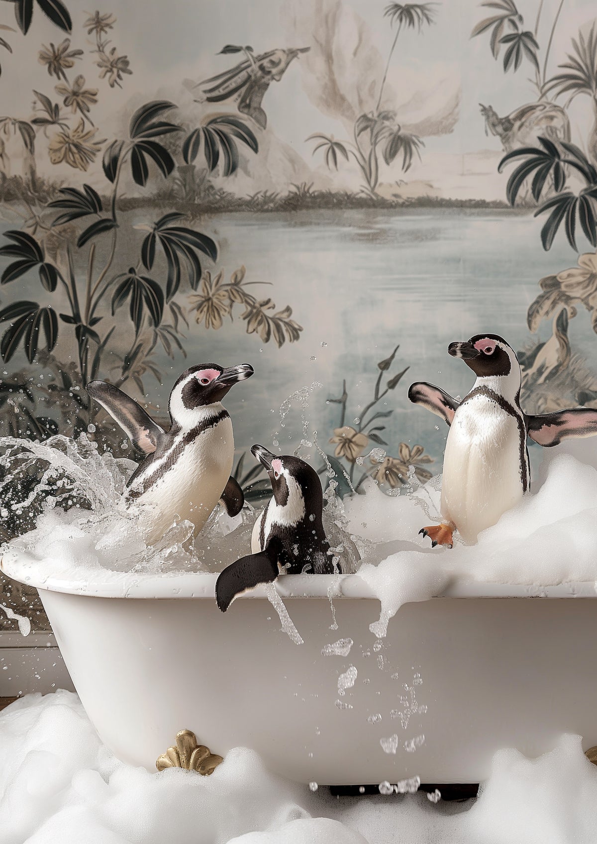 framedcanvas-print-penguin-splash-party