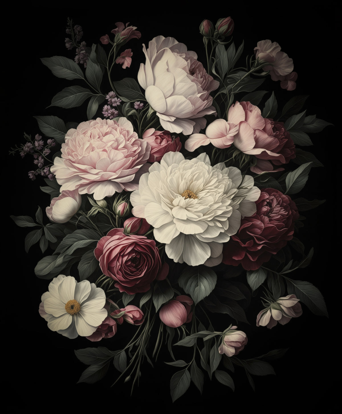 framedposter-print-floral-drama