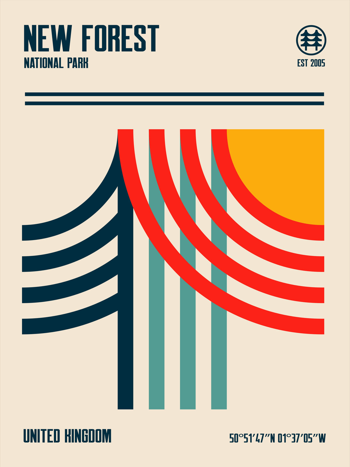 aluminium-print-new-forest-national-park-travel-poster