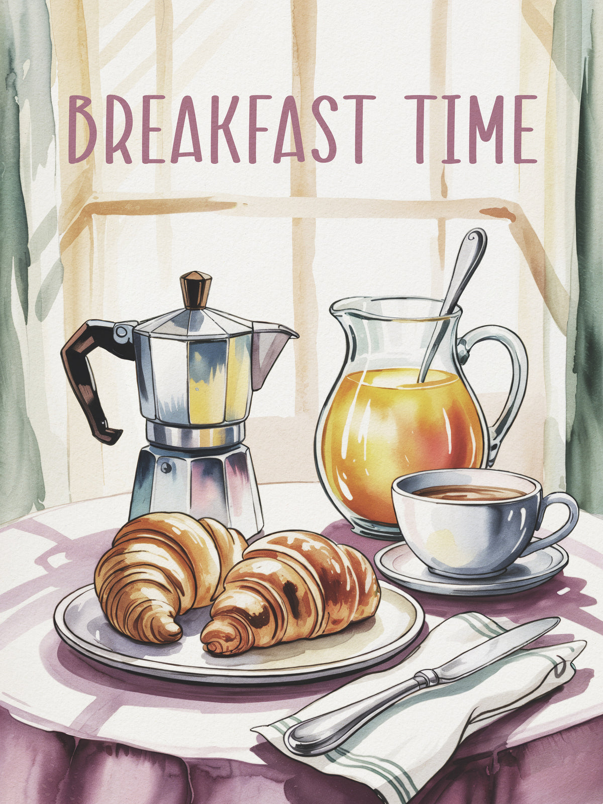 framedposter-print-breakfast-time
