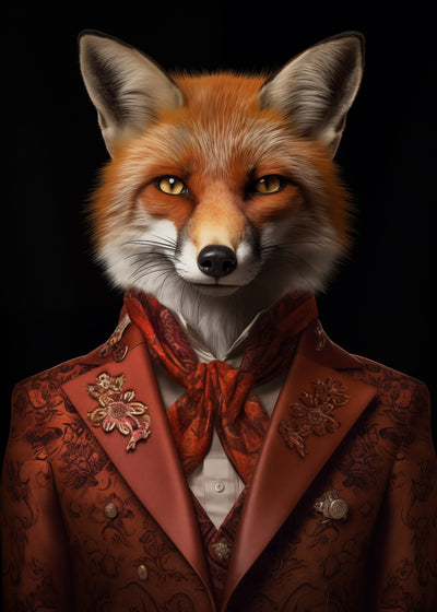 poster-print-red-fox-portrait